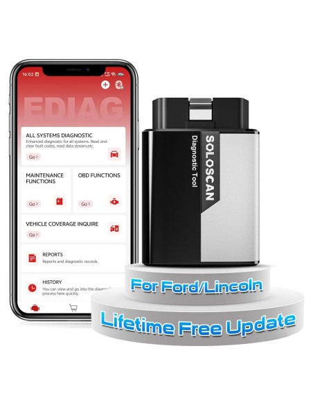 Escáner OBD2 KINGBOLEN Soloscan Bluetooth para Ford Lincoln Mercury