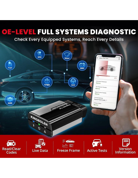 Escáner OBD2 KINGBOLEN Soloscan Bluetooth para Ford Lincoln Mercury