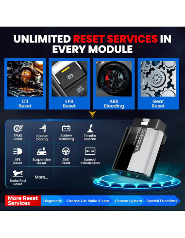 Escáner OBD2 KINGBOLEN Soloscan Bluetooth para Ford Lincoln Mercury