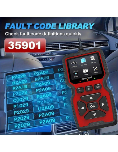 Escáner OBD2 OnRetul V519 - Lector de Códigos y Diagnóstico