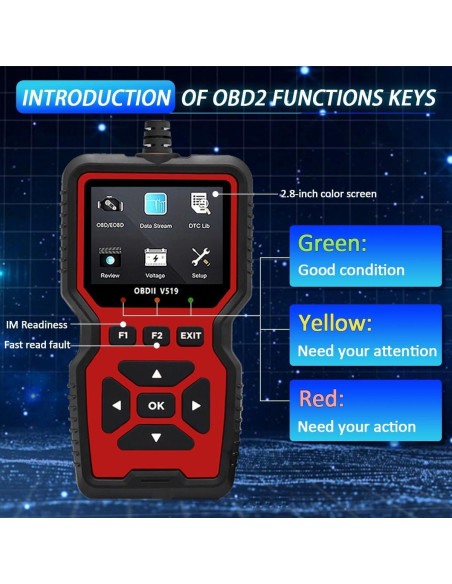 Escáner OBD2 OnRetul V519 - Lector de Códigos y Diagnóstico