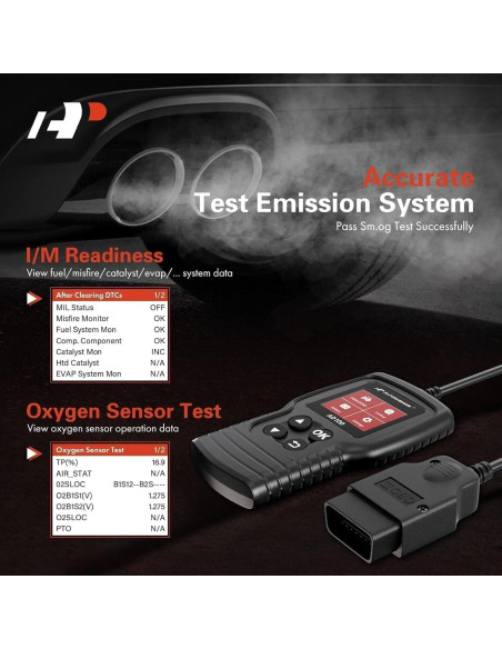 Escáner OBD2 A-Premium AD100 Herramienta de Diagnóstico Coche