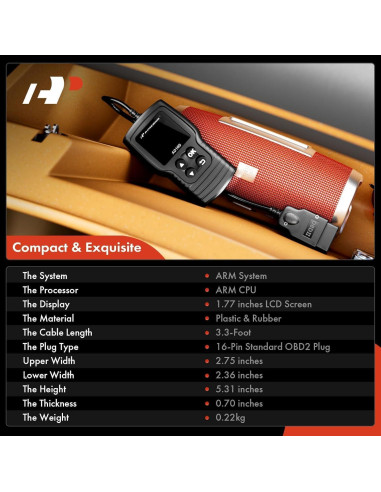 Escáner OBD2 A-Premium AD100 Herramienta de Diagnóstico Coche