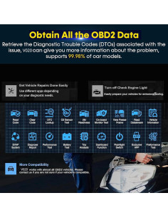 Escáner OBD2 Bluetooth Genérico - Herramienta de Diagnóstico Automático 2