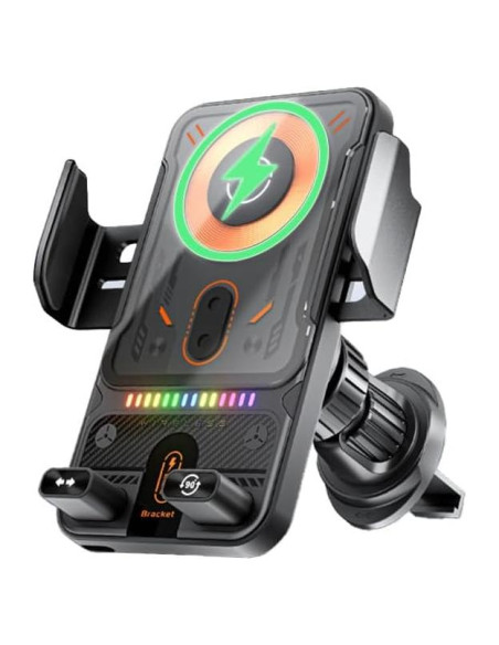 Soporte para teléfono de coche Siplip con carga inalámbrica 15W