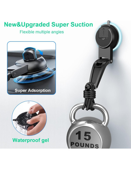 Cargador Inalámbrico Rápido 15W Aryuop para Auto con Soporte