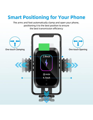 Soporte para Teléfono con Cargador Inalámbrico 15W Enomol