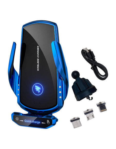 Soporte de Carga Inalámbrica para Coche AIYAFEIO 15W Azul