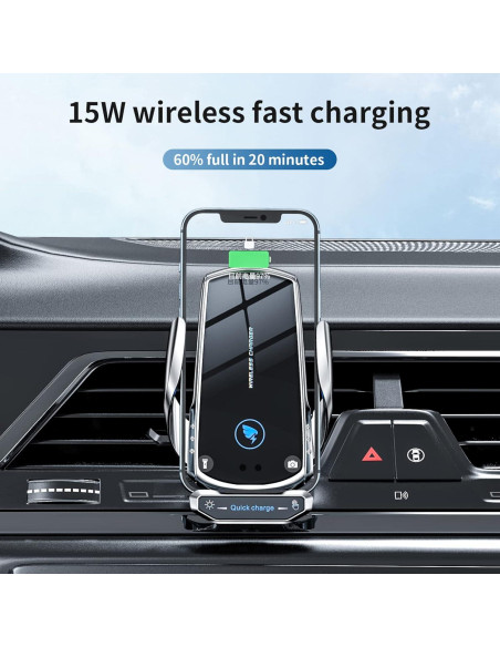 Soporte de Carga Inalámbrica para Coche AIYAFEIO 15W Azul
