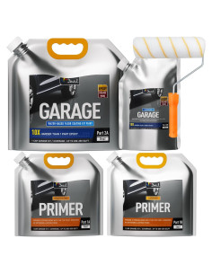 Kit de Pintura Epóxica DWIL para Suelos de Garaje 2.5L Gris Claro
