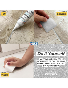 Lechada de Azulejos PentaUSA Plata 180 ml - Secado Rápido 2