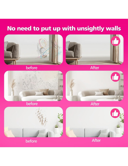 Pintura Blanca para Paredes NEWALLENCE 3.52 Oz 2-en-1 con Rodillo Pintura Blanca para Paredes NEWALLENCE 3.52 Oz 2-en-1 con Rodillo