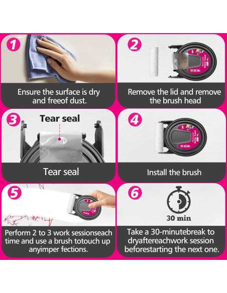 Pintura Blanca para Paredes NEWALLENCE 3.52 Oz 2-en-1 con Rodillo Pintura Blanca para Paredes NEWALLENCE 3.52 Oz 2-en-1 con Rodillo