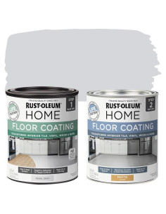 Kit de Recubrimiento de Piso Rust-Oleum Home 500ml Gris Perla Mate