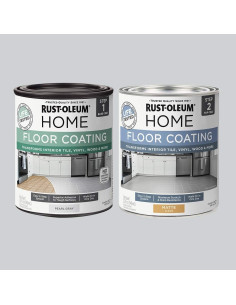 Kit de Recubrimiento de Piso Rust-Oleum Home 500ml Gris Perla Mate 2