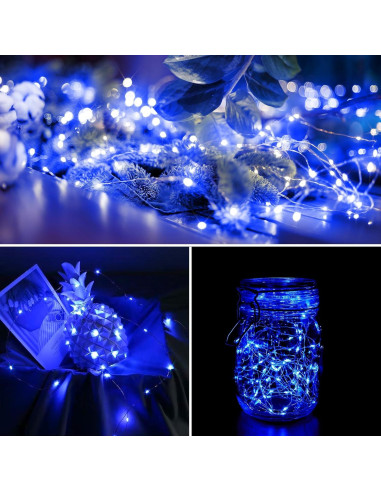 Paquete de 2 luces de hadas solares LED Selarlyt 200 luces 20m