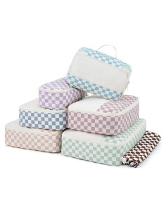 Set de 7 Cubos de Empaque Narwey - Organizador de Viaje Cuadros