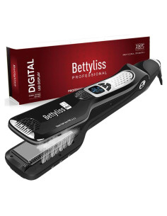Plancha de Pelo de Vapor Bettyliss Profesional 30.48cm Negro