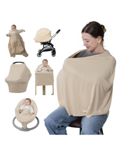 Cubierta de Lactancia BabbleRoo Buttercream - Suave y Multiuso