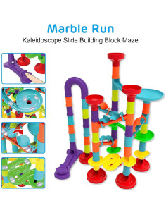 Juego de Carrera de Laberinto de Canicas Blacka 56 Piezas 2