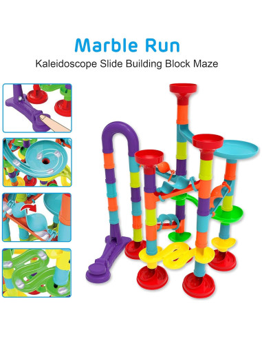 Juego de Carrera de Laberinto de Canicas Blacka 56 Piezas