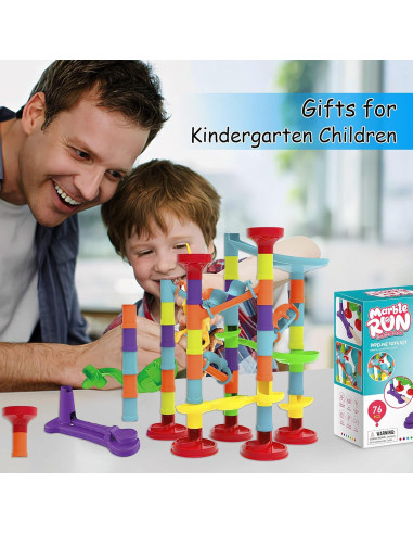 Juego de Carrera de Laberinto de Canicas Blacka 56 Piezas