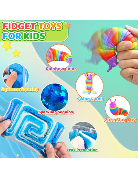 12 Juguetes Sensoriales Antiestrés Dr.Kbder para Niños 3-5 Años