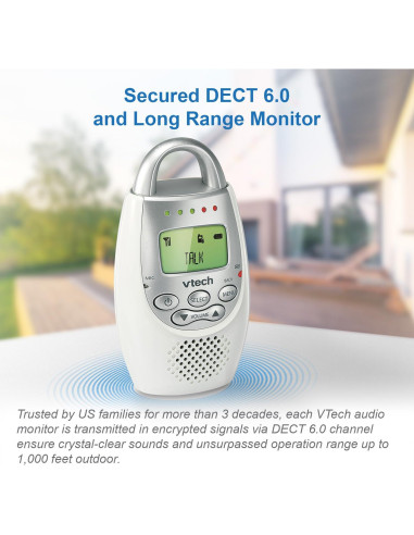 Monitor de Bebé VTech DM221 Audio Digital DECT 6.0 304.8m