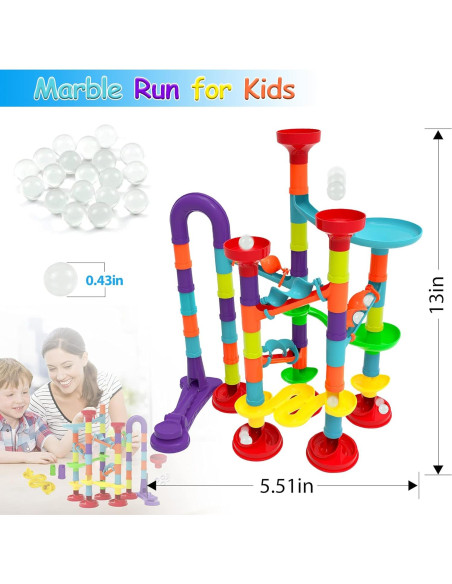 Juego de Carrera de Laberinto de Canicas Blacka 56 Piezas