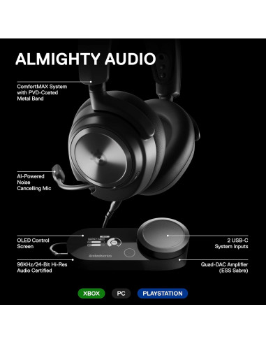 Auriculares Gaming SteelSeries Arctis Nova Pro - Audio Hi-Res