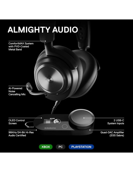 Auriculares Gaming SteelSeries Arctis Nova Pro - Audio Hi-Res