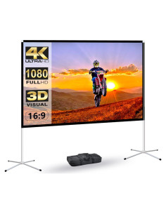 Pantalla de Proyector Portátil AODIOU 60" 16:9 HD Plegable
