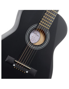 Guitarra acústica para principiantes 30" negra con kit completo 2