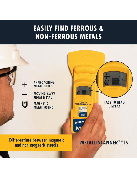 Detector de Metales Zircon MetalliScanner MT6 Profesional 152 mm