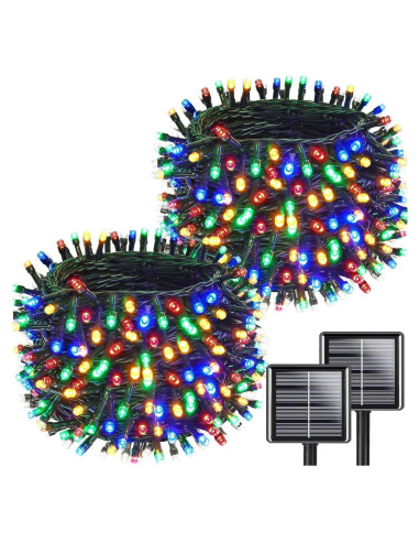 Luces de Cadena Solares 200LED Multicolor Yuhuayang 20.1m