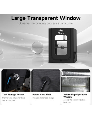 Cubierta Protectora para Impresora 3D Creality 480x600x720mm