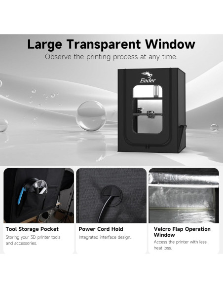 Cubierta Protectora para Impresora 3D Creality 480x600x720mm