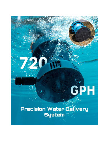 Bomba de Agua Flotante SEESII 720GPH 2 Baterías 4000mAh