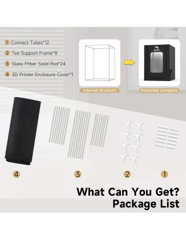 Cubierta Protectora para Impresora 3D Creality 480x600x720mm