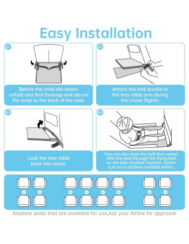 Cama de Viaje para Niños Zyphoria - Extensor de Asiento Negro