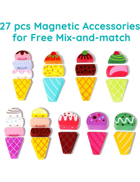 Camión de Helados de Madera ShenZhen MaxLink 28 Piezas