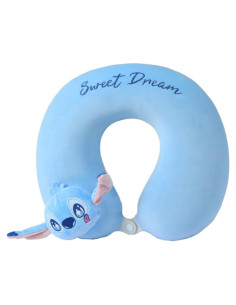 Almohada de Viaje MINISO Disney Stitch 100% Espuma de Memoria