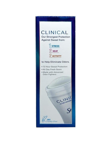Desodorante Secret Clinical Completamente Limpio 3 Paquetes 45g