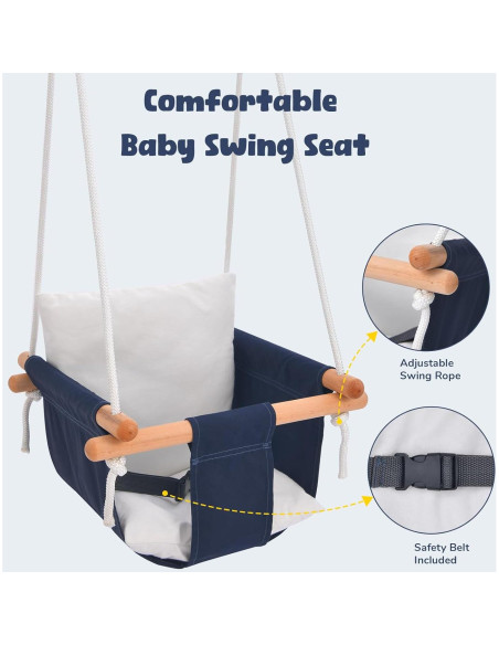 Columpio para Bebés Hapfan con Soporte Plegable 25kg