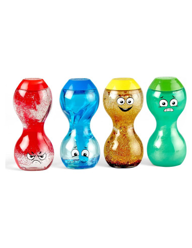 Botellas Sensoriales hand2mind - Emociones Primarias 4 Piezas