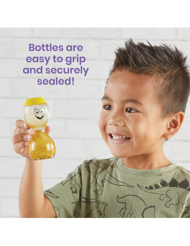 Botellas Sensoriales hand2mind - Emociones Primarias 4 Piezas