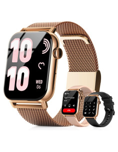 Reloj Inteligente Trendia Dorado 1.83" Fitness IP68