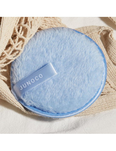 Almohadilla Desmaquillante Reutilizable JUNO & Co. Azul