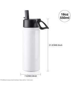 Botellas de Agua Deportivas PYD Life 4 Pack 550 ML Sublimación 2