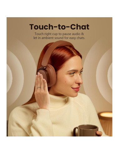 Auriculares Bluetooth Edifier ES850NB con ANC, 92H, Negro